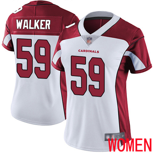 Arizona Cardinals Limited White Women Joe Walker Road Jersey NFL Football #59 Vapor Untouchable->women nfl jersey->Women Jersey